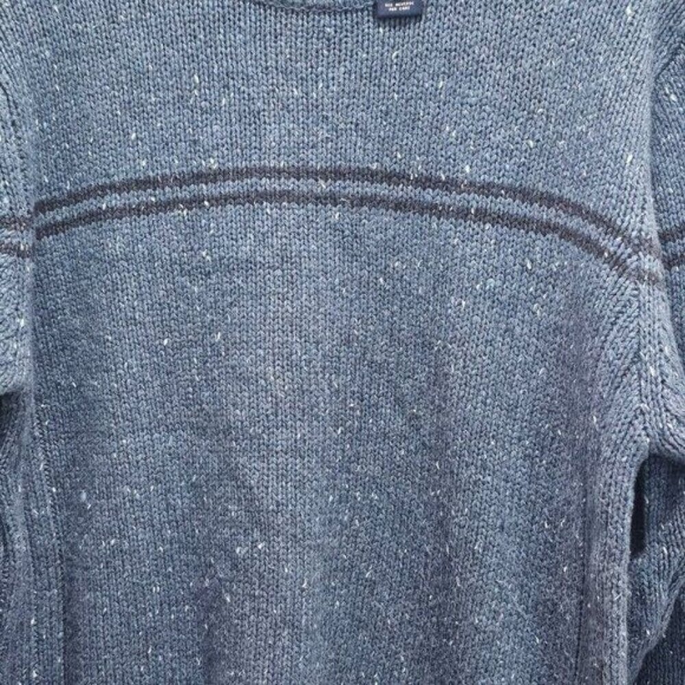 NG Men's XL Blue Knit Sweater - Vintage Style Made In Hong Kong - Picture 6 of 15